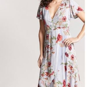 Forever21 Floral Maxi Wrap Dress